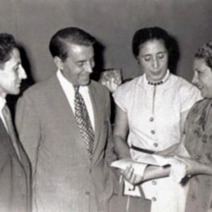 Isaac Díaz Pardo, Rafael Dieste, a súa muller Carmen e Maruxa Seoane en Buenos Aires, 1959