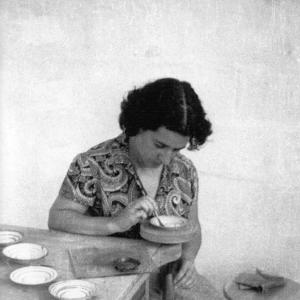 Mimina en la fábrica de Magdalena, Argentina, en el 1959