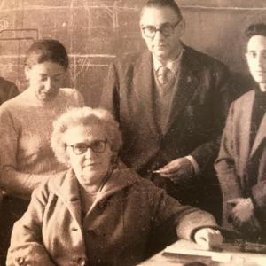Díaz Pardo e Luis Seoane con outros amigos en Magdalena, 1962