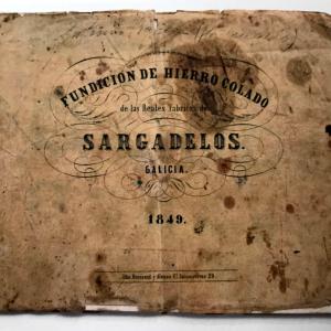 Catálogo de la fundición, 1849. Colección Seminario de Sargadelos