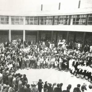 Inauguración de la planta circular en 1970