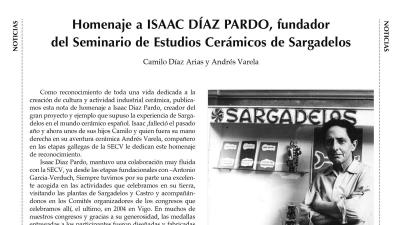 Homenaje a Isaac Díaz Pardo, fundador de los Seminarios de Estudios Cerámicos de Sargadelos